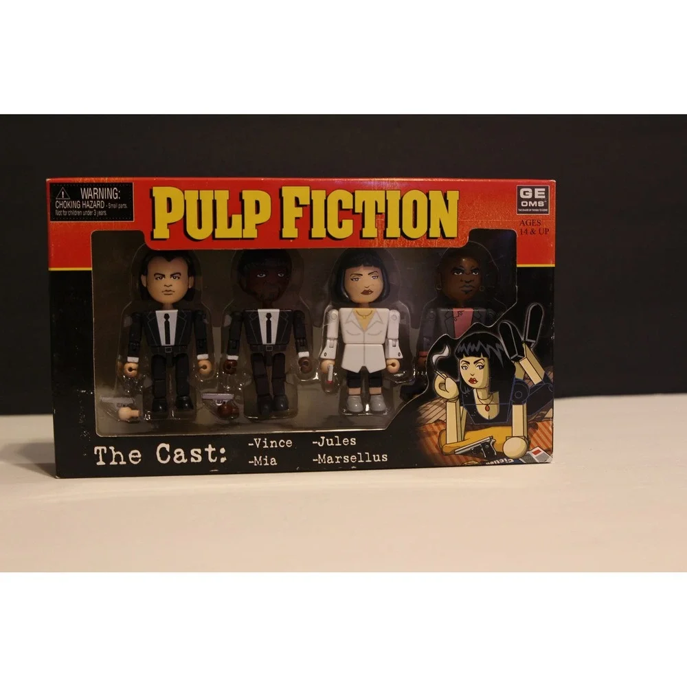 Pulp Fiction Complete set All 16 Action Figures in 4 Sets- Neca Vintage (T)